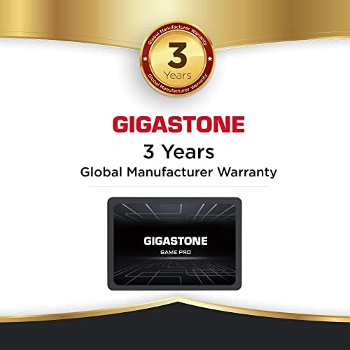 Gigastone Game Pro 5-Pack 128GB SSD SATA III 6GB/S. תלת מימד NAND 2.5 כונן מצב מוצק פנימי, קרא עד 510MB/שניות.