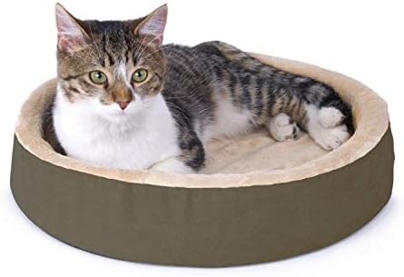 מוצרי חיות מחמד תרמו-קיטי מתכרבלים מיטת חתול מחוממת מקורה לכלבים וחתולים, מיטת חיות מחמד הניתנת לכביסה,