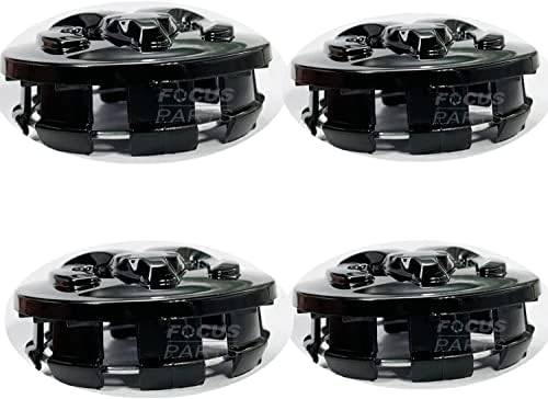 ג'ונבי כובעי מרכז גלגלים חדשים 4 PC מכסים מכסים 63 ממ 2.5 אינץ '2013-2019 ...