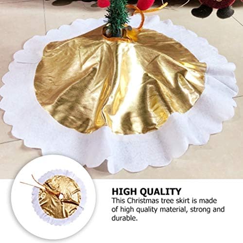 עיצוב סלסלים סלסול חצאית צווארון עץ חג המולד צווארון זהב עץ חג המולד צווארון סל טבעת טבעת עמדת עמד