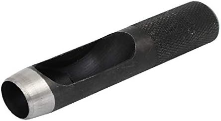 אטם עור LON0167 חדש הוצג חגורת רצועה חלולה חלול יעילות אמונה חור אגרוף כלי יד שחור 14 ממ דיא