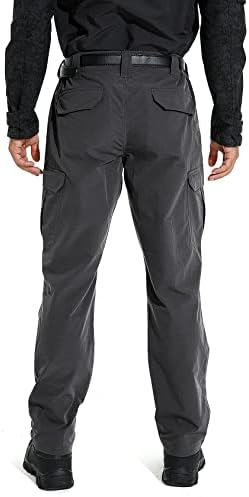מכנסי מטען טקטיים קלים של KFUBUO מכנסי מטען טקטיים, מכנסי עבודה עמידים במים מכנסיים רגועים בכושר