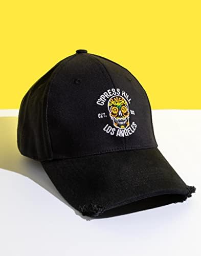 ברוש היל כובע יוניסקס גולגולת לוגו שחור סנאפבק / מוסיקה סחורה בגודל אחד