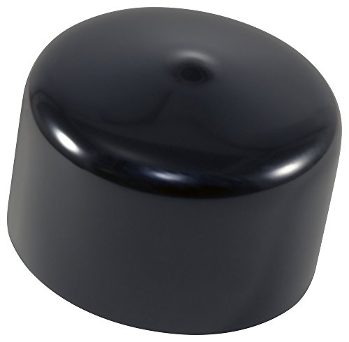 Caplugs 99391997 כובע עגול פלסטיק VC-2875-16, ויניל, מזהה כובע 2.875 אורך 1.000, שחור
