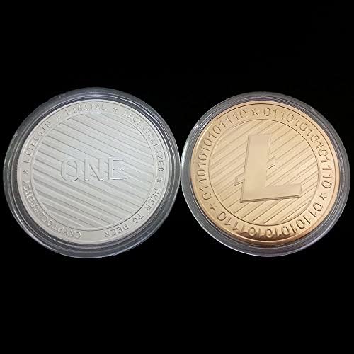 1 PCS מטבע זיכרון מטבע מכסף מצופה זהב ליטקואין ליטקוין קריפטו-מטופל וירטואלי 2021 מטבע אוסף מהדורה מוגבלת