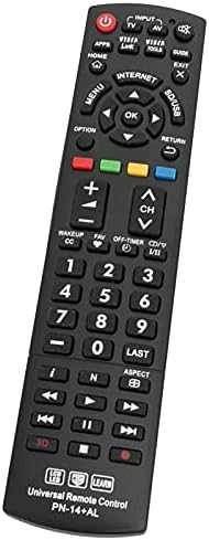 Universal PN-14-AL Replace Remote fit for Panasonic TV PN-14L PN-14 N2QAYB000485 N2QAYB000221 EUR7627Z20