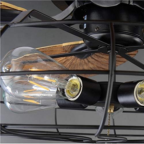 מאוורר תקרה של ניאוצי עם אורות, 52 אינץ 'מאוורר תקרה בתעשייה אור מודרני LED תקרת LED מאוורר אור מרחוק