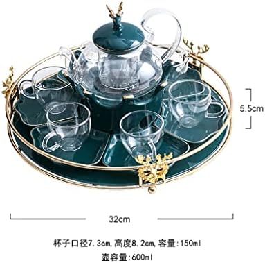 Xwozydr פרחים קומקום סט זכוכית משק בית הוגן פירות תה אחר הצהריים פרח תה קומקום תה נר חימום תה תה תה