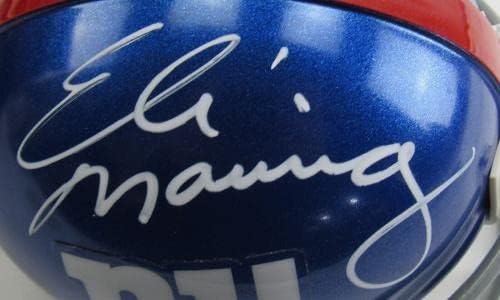 אלי מאנינג חתם אוטומטי חתימה רידל ענקים מיני קסדה קנאים הולוגרמה-חתום