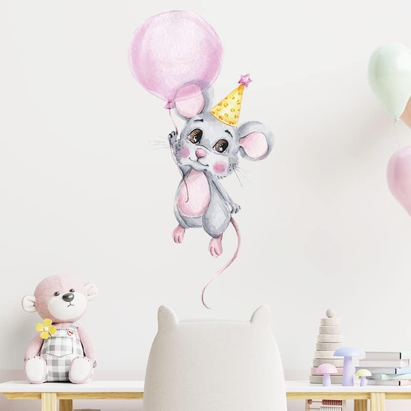 חמוד יפה עכבר בעלי החיים ויניל קיר מדבקה,נשלף קיר אמנות מדבקות דקור עבור בני נוער בני בנות חדר תינוק