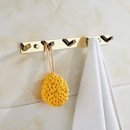 חומרת אמבטיה של ZTBH ערכה ווים חלוק, סט מגבות לחדר אמבטיה של חדר אמבטיה רכוב על קיר