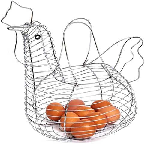 ביצה מחזיק סל עוף בצורת חוט פירות מתכת שולחן למעלה חטיפים ארגונית מטבח גאדג ' ט ביצת סלי