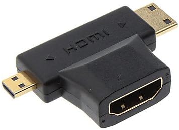 HDMI AM V1.3 למיני HDMI זכר + ממיר מיקרו HDMI HD
