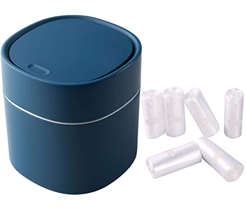 שיבו מודרני פלסטיק מיני פח אשפה יכול עם מכסה 180 ספירות חזק מיני אשפה תיק צרור
