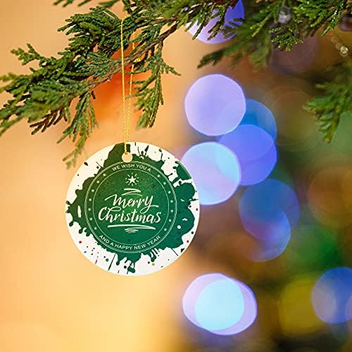קישוטי עץ חג המולד 2021, עץ חג המולד עם קישוט קרמי בדוגמת דבקון,חג המולד הראשון שנפגשנו מתחת לקישוטים
