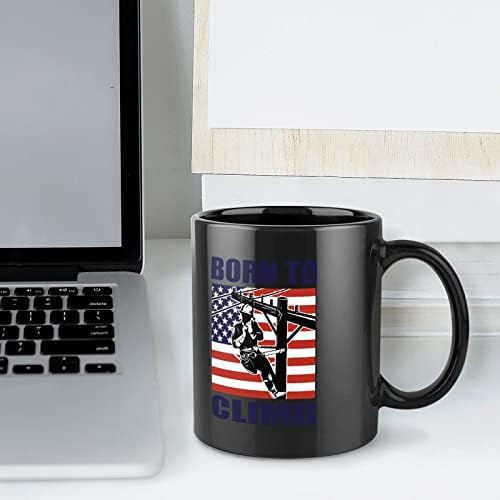 בלם עם אמריקאי דגל הדפסת קרמיקה ספל קפה כוס תה כוס מצחיק מתנה עבור משרד בית נשים גברים