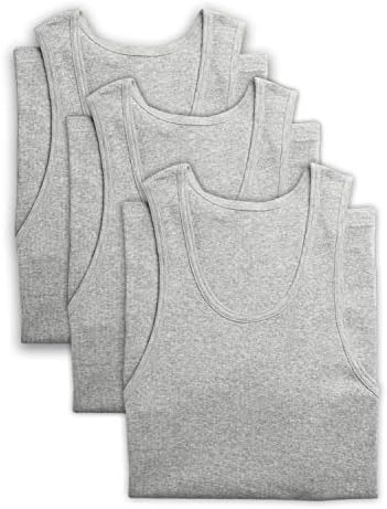 מפרץ הארבור מאת DXL Big 3-PK גבוה. חולצות טריקו אתלטיות, אפור, 7xlt