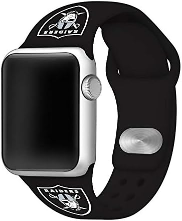 זמן המשחק בלאס וגאס ריידרס סיליקון ספורט שעון להקת תואם ל- Apple Watch
