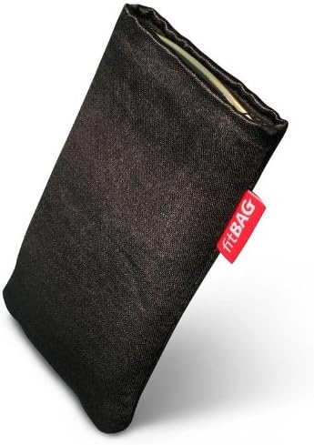 Fitbag Techno שחור מותאם אישית מותאם אישית עבור LG Google Nexus 5. כיס בד חליפה עדינה עם רירית מיקרו