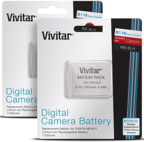 Vivitar NB-6L / NB-6LH סוללות למצלמות Canon PowerShot נבחרות