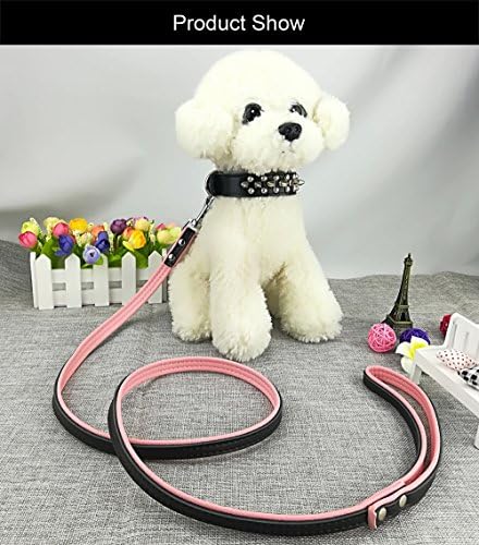 ניוטנסינה אופנה כלב משובץ צווארון עם רצועה מגניב פאנק כלב צווארון ורצועות לכלבים קטנים