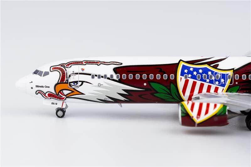 NG Model Southwest Airlines עבור בואינג B737-800 N8619F אילינוי אחד 1/400 מטוסי דיאסט דגם שנבנה מראש