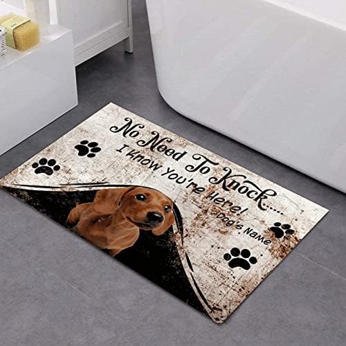 כלב DACHSHUND אין צורך לדפוק שטח תנועה גבוה כלב כפות טביעת רגל שטיחי קוקוס שטיחים כבדים גיבוי כבד גיבוי