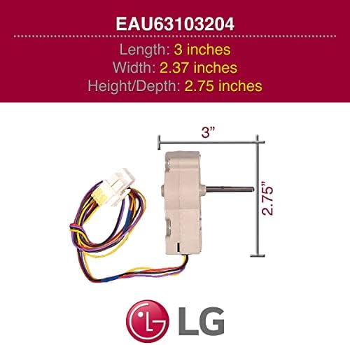 LG EAU63103204 מנוע מאוורר OEM מקורי למקררי LG