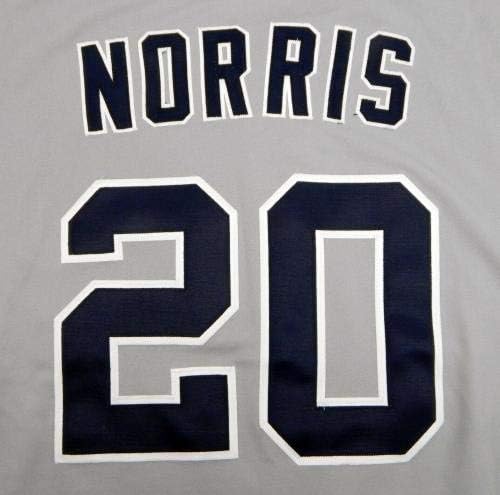 סן דייגו פדרס דרק נוריס 20 משחק הונפק ג'רזי אפור - משחק השתמשו ב- MLB גופיות