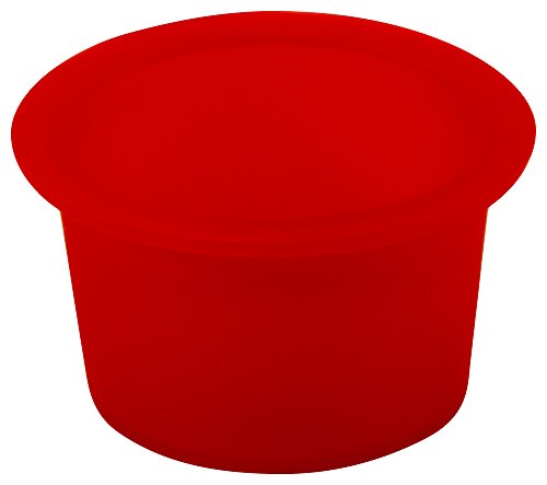 Caplugs מיסוך כובע מחודד ותקע. TS-15, סיליקון, כובע OD 1.161 מזהה תקע 1.355, אדום