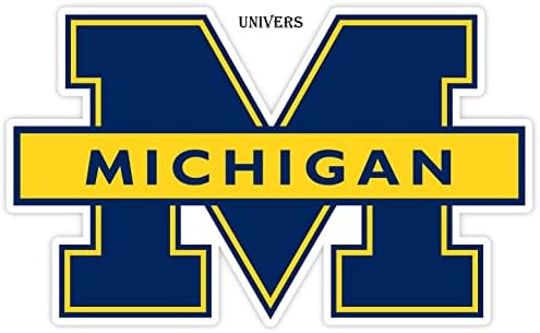 מדבקות מישיגן אוניברסיטת מיש ויניל מדבקות כדורגל מישיגן וולברין ויניל מדבקה Die сut, M Team Logo Blue