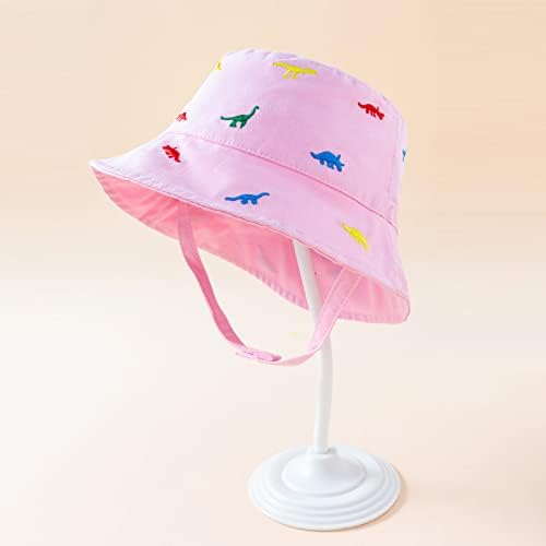 כובע שמש של תינוקת כובע שמש חוץ חוף כובע שמש עם שוליים רחבים דינוזאור חמוד דינוזאור תינוק כובע כובע