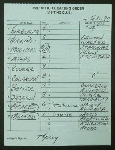 Milwaukee 5/21/97 Baseball Orig Game Care Care